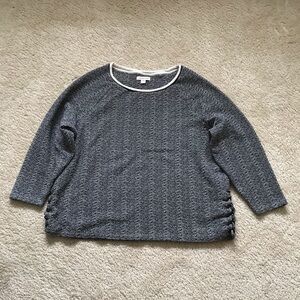 Coldwater Creek Lace Up Sweater